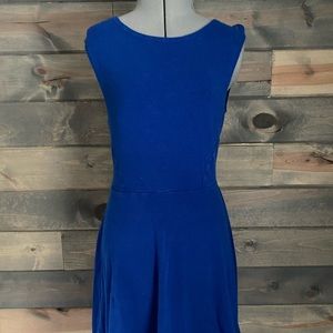 Blue skater dress